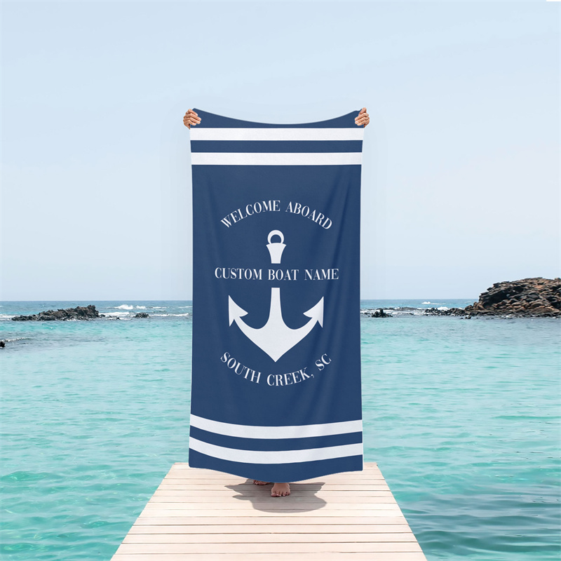 Personalized boat towels sale